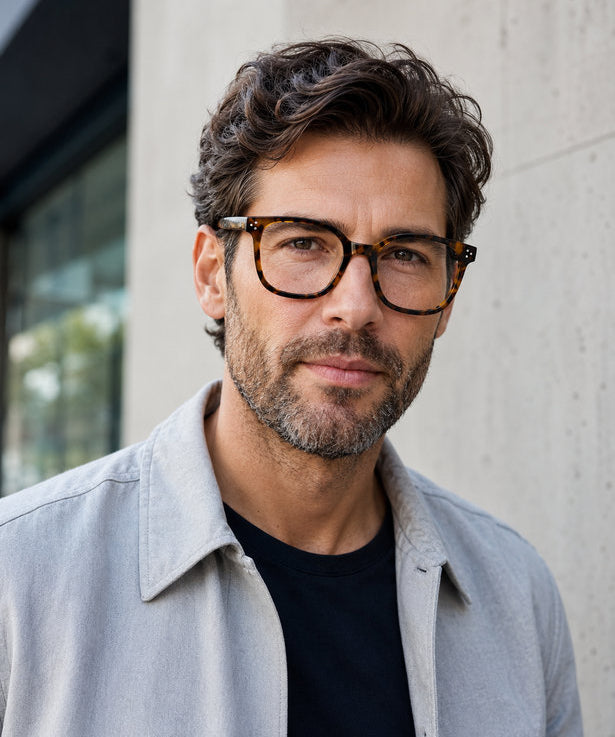 Achao marco óptico acetato Carey filtro luz azul - Buhu Eyewear - en uso diario lifestyle