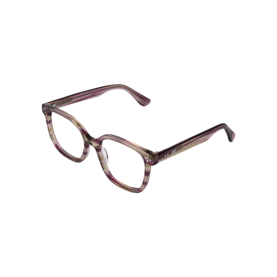 Achao marco óptico acetato Rosado filtro luz azul - Buhu Eyewear - vista lateral
