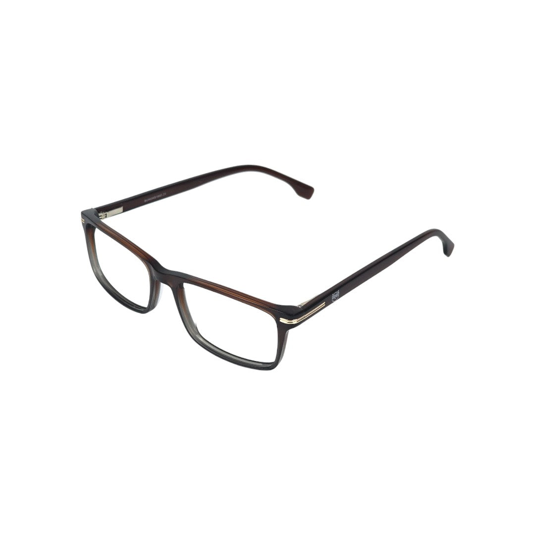 Algarrobo marco óptico acetato Azul filtro luz azul - Buhu Eyewear - vista frontal