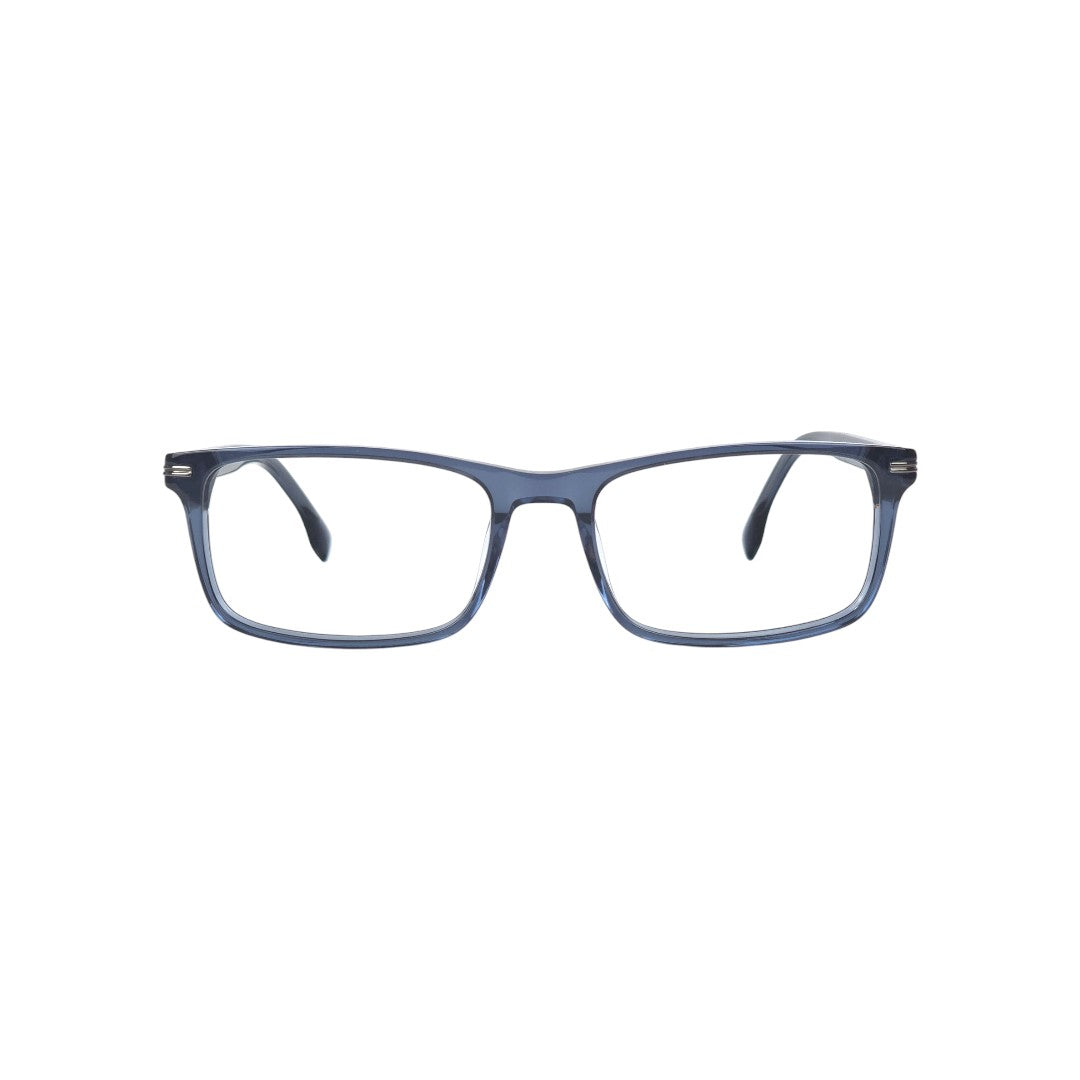 Algarrobo marco óptico acetato Marrón filtro luz azul - Buhu Eyewear - vista frontal