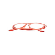 Amancay lentes de lectura filtro luz azul Rojo - Buhu Eyewear - en uso diario