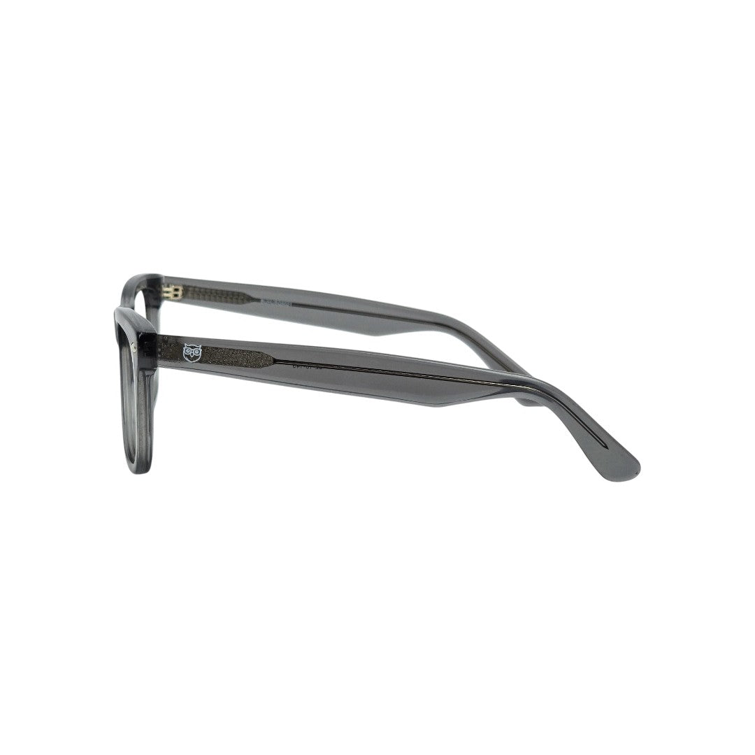 Atlantico marco óptico acetato Gris filtro luz azul - Buhu Eyewear - vista lateral