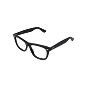 Atlantico marco óptico acetato Negro filtro luz azul - Buhu Eyewear - detalle montura