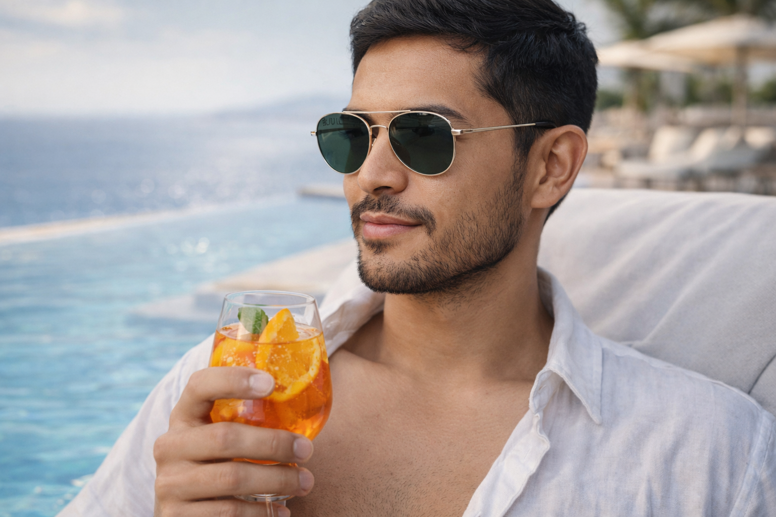 Praga lentes de sol UV400 metal aviador - Buhu Eyewear - plano