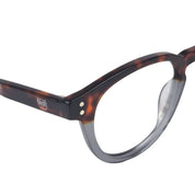 Caburga marco óptico acetato Carey filtro luz azul - Buhu Eyewear - detalle lente