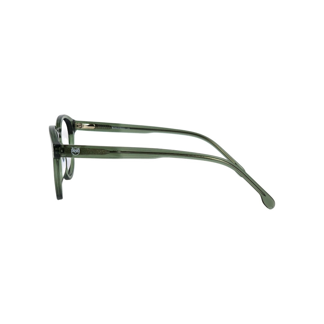Caburga marco óptico acetato Verde filtro luz azul - Buhu Eyewear - vista lateral