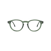 Caburga marco óptico acetato Verde filtro luz azul - Buhu Eyewear - detalle montura
