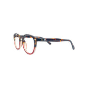 Capuchino lentes de lectura filtro luz azul Rojo - Buhu Eyewear - detalle montura
