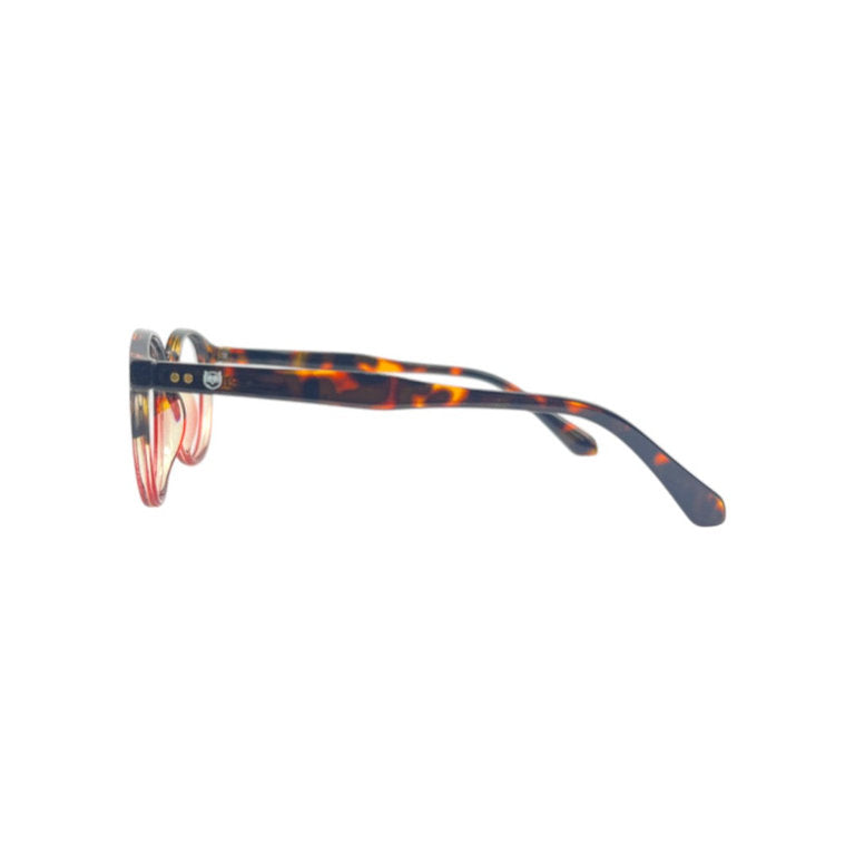 Capuchino lentes de lectura filtro luz azul Rojo - Buhu Eyewear - vista frontal