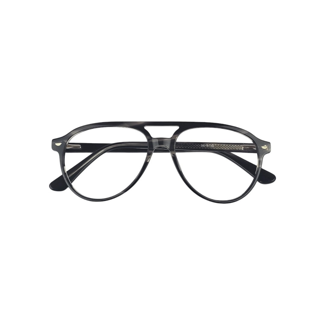 Cerro Moreno marco óptico metal aviador filtro luz azul - Buhu Eyewear - vista lateral