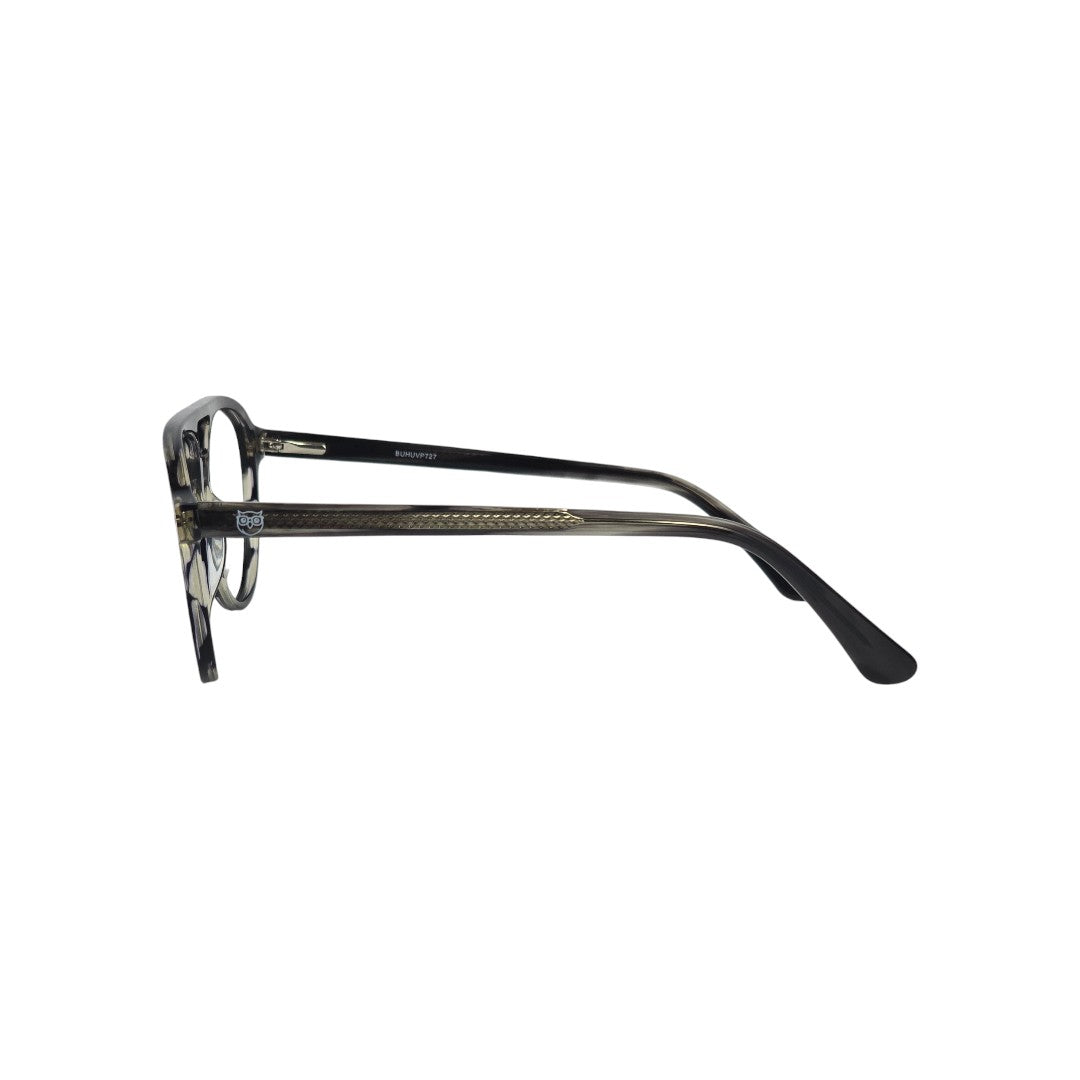 Cerro Moreno marco óptico metal aviador filtro luz azul - Buhu Eyewear - vista frontal