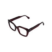 Natales marco óptico acetato Rojo filtro luz azul - Buhu Eyewear - vista lateral