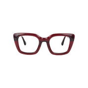 Natales marco óptico acetato Rojo filtro luz azul - Buhu Eyewear - vista frontal