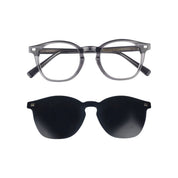 Chiloe Clip marco óptico acetato Gris clip-on sol - Buhu Eyewear