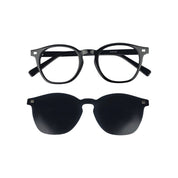 Chiloe Clip marco óptico acetato Negro clip-on sol - Buhu Eyewear - vista lateral