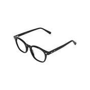Chiloe Clip marco óptico acetato Negro clip-on sol - Buhu Eyewear - en uso diario