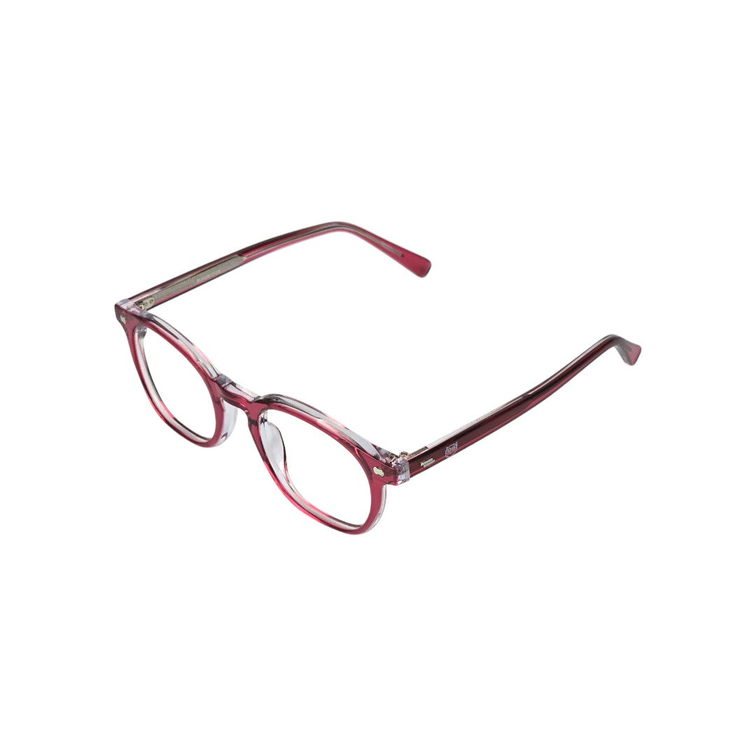 Chiloe Clip marco óptico acetato Rosado clip-on sol - Buhu Eyewear - vista lateral