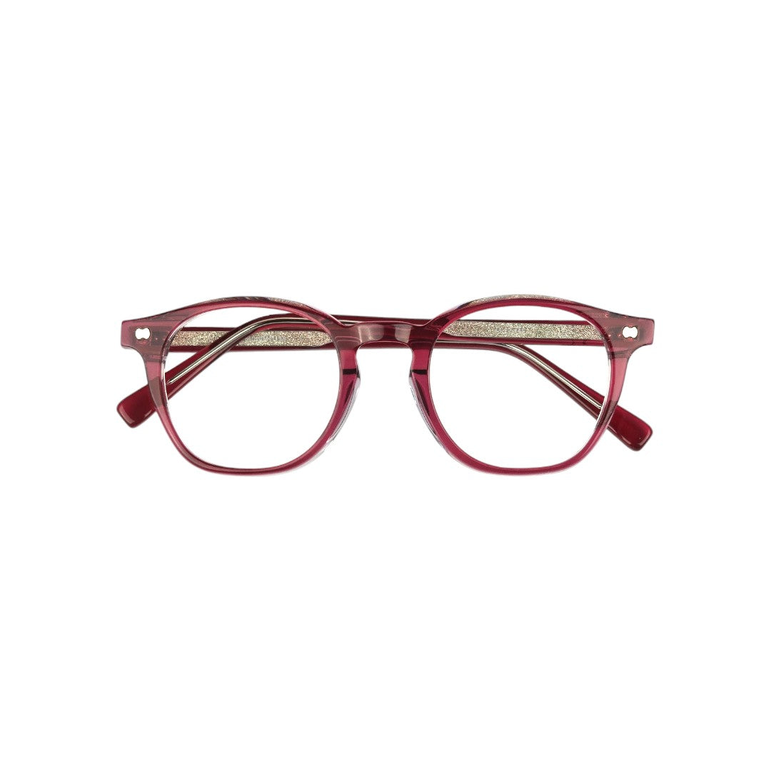 Chiloe Clip marco óptico acetato Rosado clip-on sol - Buhu Eyewear - vista frontal