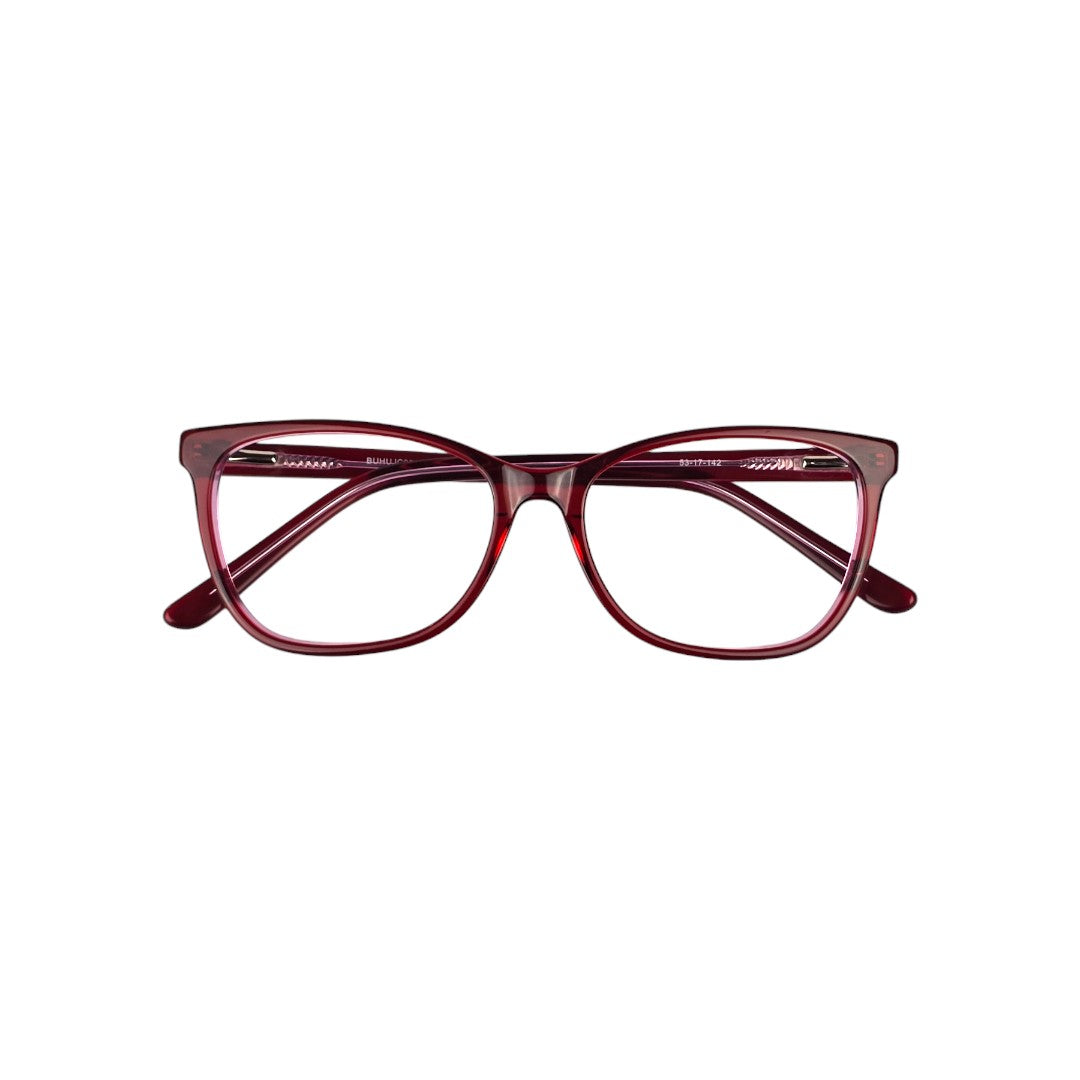 Cochamo marco óptico acetato Rojo filtro luz azul - Buhu Eyewear - vista lateral