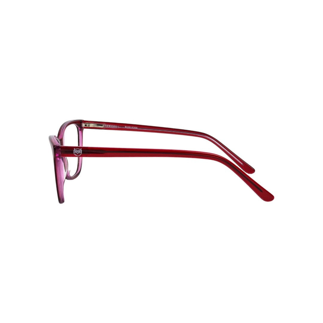 Cochamo marco óptico acetato Rojo filtro luz azul - Buhu Eyewear - vista frontal