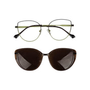 Córdoba Clip marco óptico clip-on sol metal Verde - Buhu Eyewear - lateral