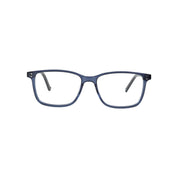 Dalcahue marco óptico acetato Azul filtro luz azul - Buhu Eyewear - en uso diario