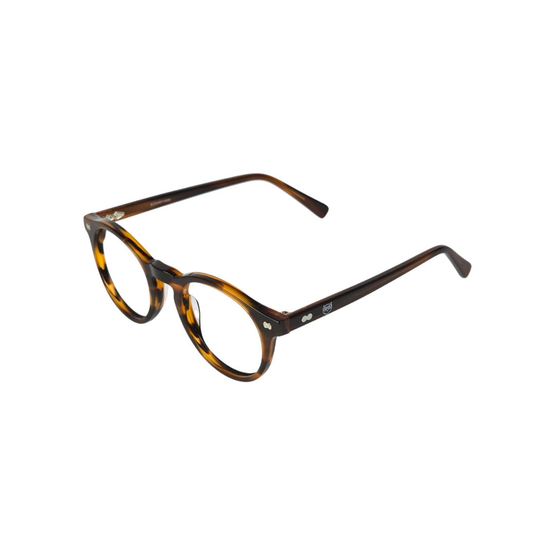 Elqui Clip marco óptico acetato Carey clip-on sol - Buhu Eyewear - vista frontal