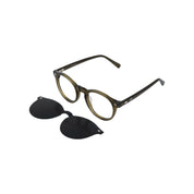 Elqui Clip marco óptico acetato Verde clip-on sol - Buhu Eyewear - vista frontal