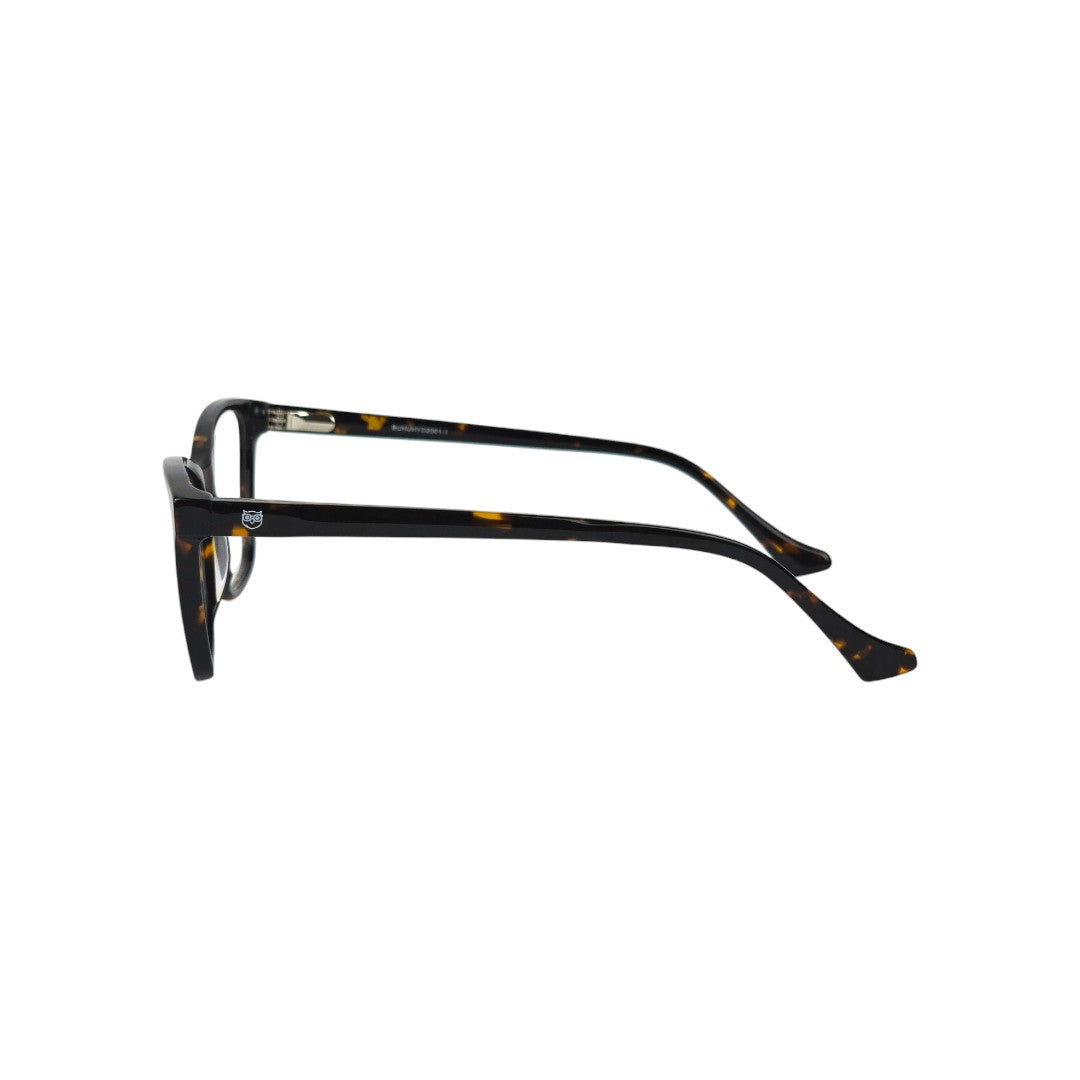 Frutillar marco óptico acetato Carey filtro luz azul - Buhu Eyewear - vista frontal