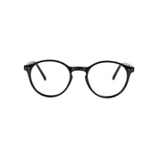 Harry marco óptico acetato Negro filtro luz azul - Buhu Eyewear - detalle montura