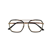 Huxley marco óptico acetato Negro filtro luz azul - Buhu Eyewear - vista frontal