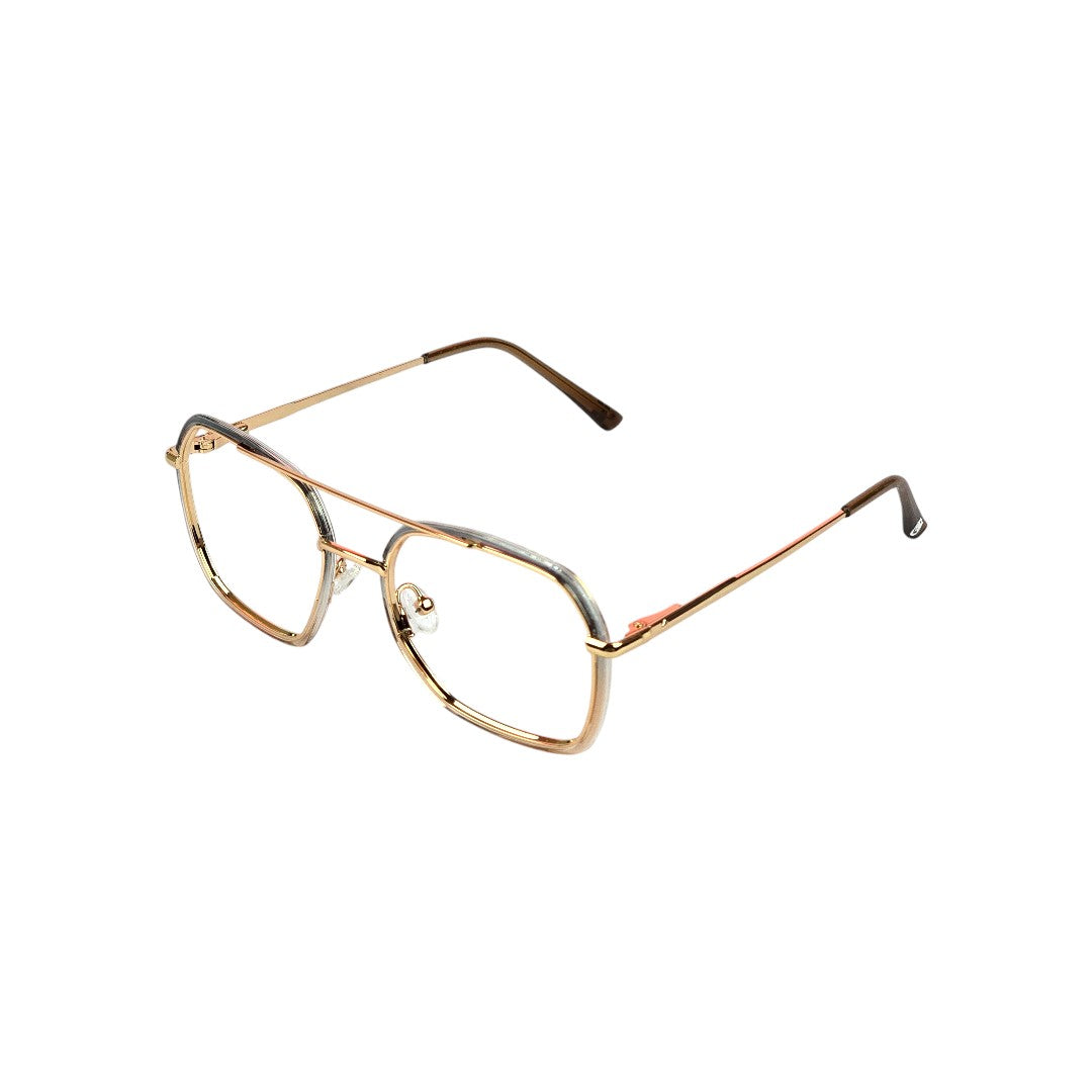 Huxley marco óptico acetato Olivo filtro luz azul - Buhu Eyewear - vista frontal