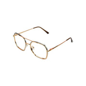 Huxley marco óptico acetato Olivo filtro luz azul - Buhu Eyewear - vista frontal