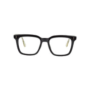 Kern marco óptico acetato Negro filtro luz azul - Buhu Eyewear - detalle montura