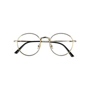 Lennon marco óptico metal Dorado filtro luz azul - Buhu Eyewear - vista frontal