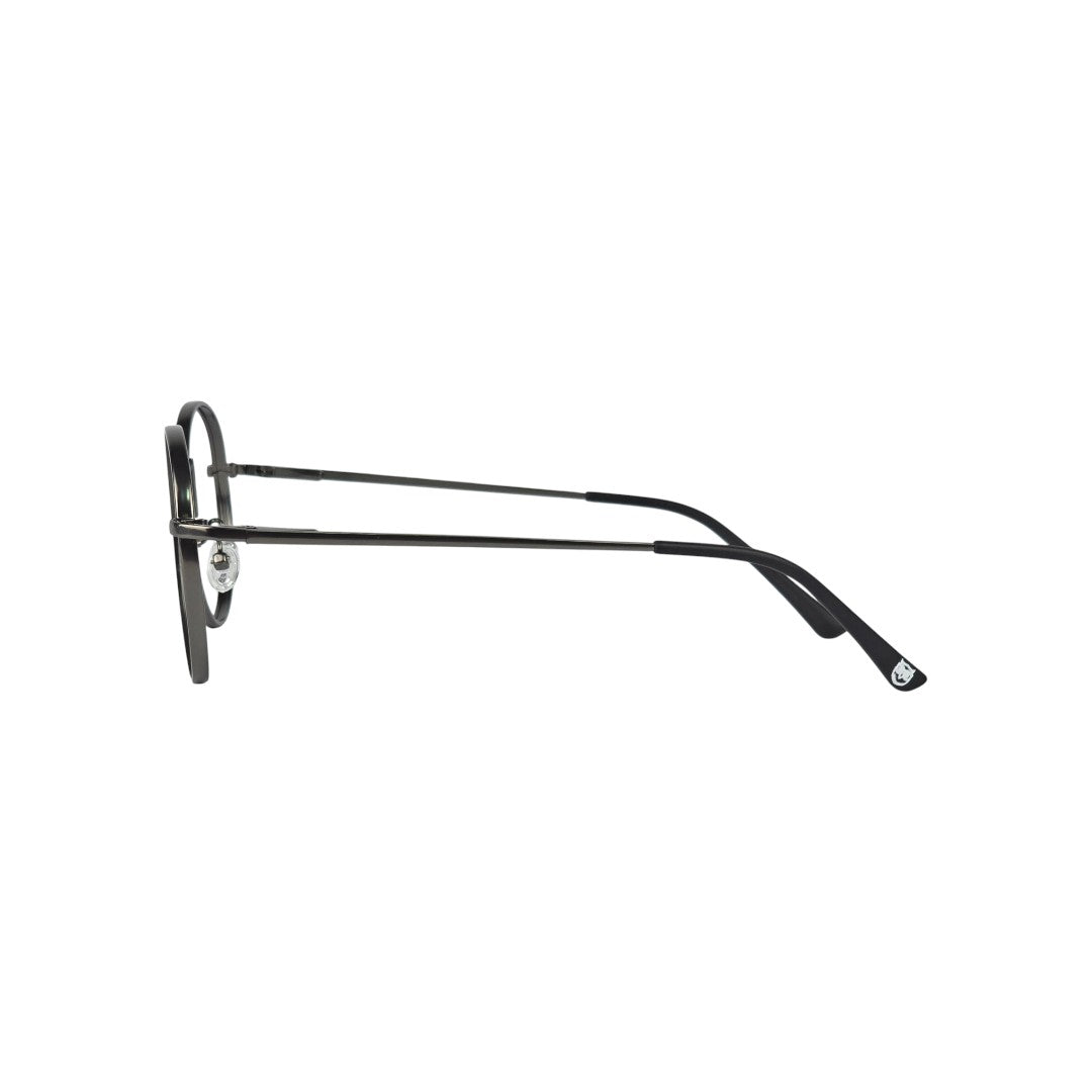 Lennon marco óptico metal Gris filtro luz azul - Buhu Eyewear - vista lateral