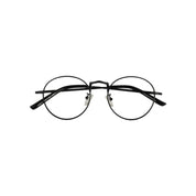 Lennon marco óptico metal Negro filtro luz azul - Buhu Eyewear - vista lateral