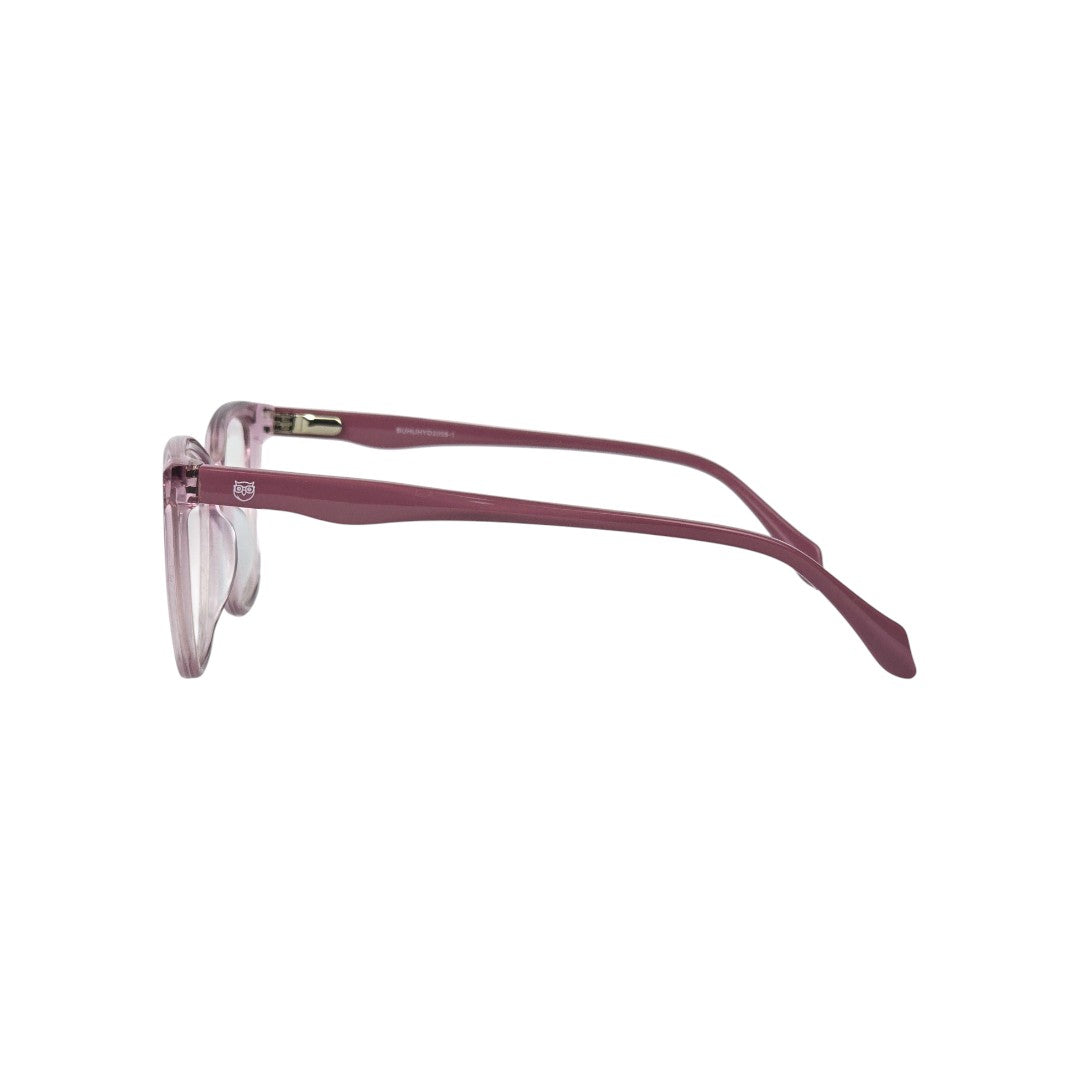 Licanray marco óptico acetato Rosa filtro luz azul - Buhu Eyewear - vista frontal