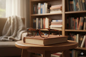 Loreley lentes de lectura filtro luz azul Carey - Buhu Eyewear - vista lateral