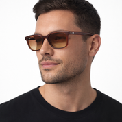 Miami lentes de sol UV400 acetato Café - Buhu Eyewear - frontal