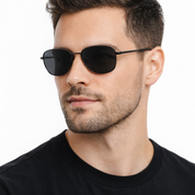 Monaco lentes de sol UV400 metal Negro - Buhu Eyewear - plano general