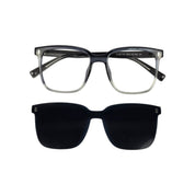 Nexo Clip marco óptico acetato Negro - Buhu Eyewear - detalle montura