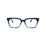 Pacifico marco óptico acetato Azul filtro luz azul - Buhu Eyewear - en uso diario