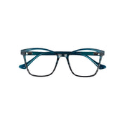 Papudo marco óptico acetato Azul filtro luz azul - Buhu Eyewear - detalle montura