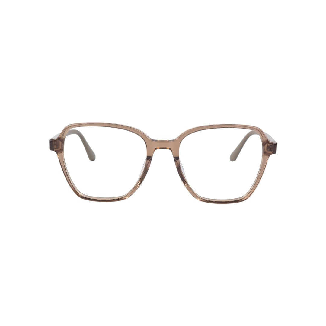 Patagonia marco óptico acetato Rojo Marrón filtro luz azul - Buhu Eyewear - vista lateral