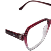 Patagonia marco óptico acetato Rojo filtro luz azul - Buhu Eyewear - detalle montura