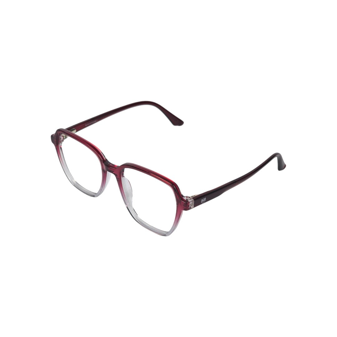 Patagonia marco óptico acetato Rojo filtro luz azul - Buhu Eyewear - vista frontal