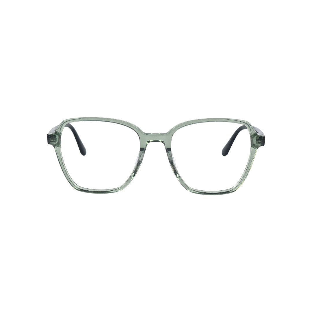 Patagonia marco óptico acetato Rojo Verde filtro luz azul - Buhu Eyewear - vista lateral
