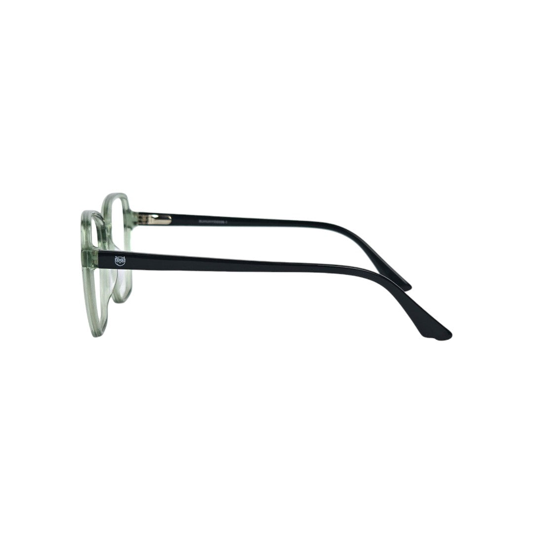 Patagonia marco óptico acetato Rojo Verde filtro luz azul - Buhu Eyewear - vista frontal