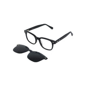 Pica Clip marco óptico acetato Negro clip-on sol - Buhu Eyewear - detalle montura